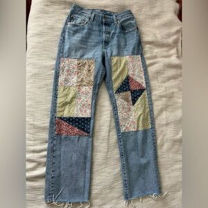 150th anniversary levi’s: Patchwork Denim Jeans
501 26 32